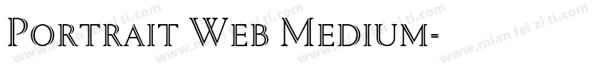 Portrait Web Medium字体转换